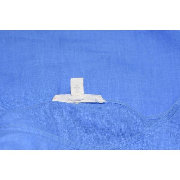 Eileen Fisher Washed Organic Linen Blue Handkerchief Tunic Blouse Size Small - Picture 5 of 6